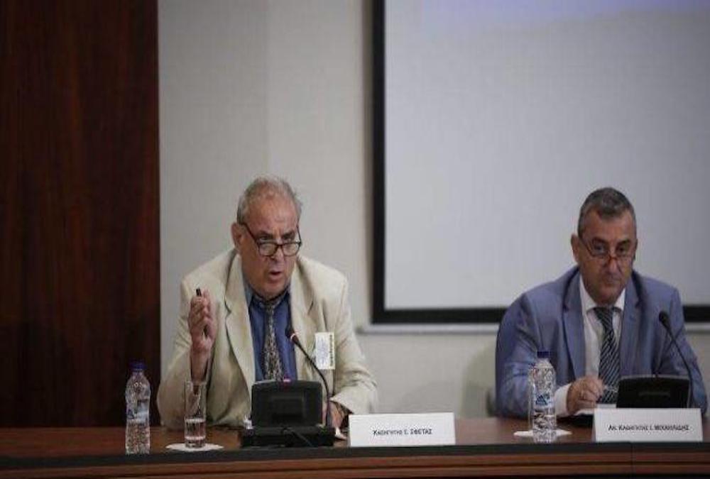 Ο Σπύρος Σφέτας με τον Ιάκωβο Μιχαηλίδη Ο Σπύρος Σφέτας με τον Ιάκωβο Μιχαηλίδη