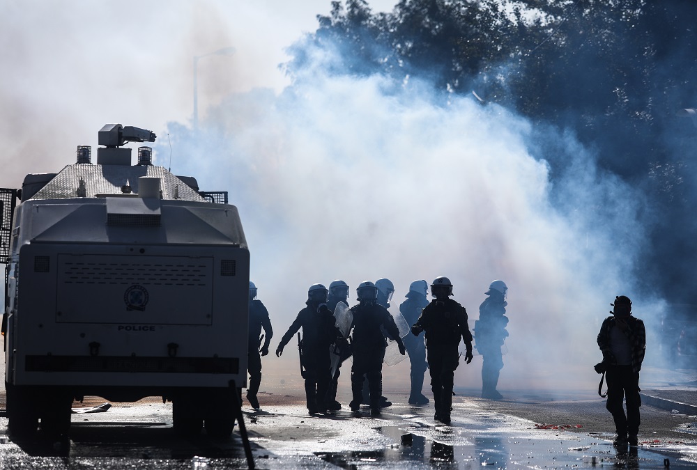 επεισόδια, Μαρούσι, πυροσβέστες, αύρα, ΜΑΤ επεισόδια, Μαρούσι, πυροσβέστες, αύρα, ΜΑΤ