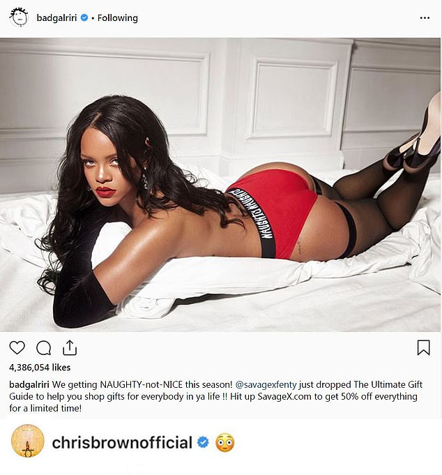 Ριάνα (Instagram badgalriri) Ριάνα, Κρις Μπράουν