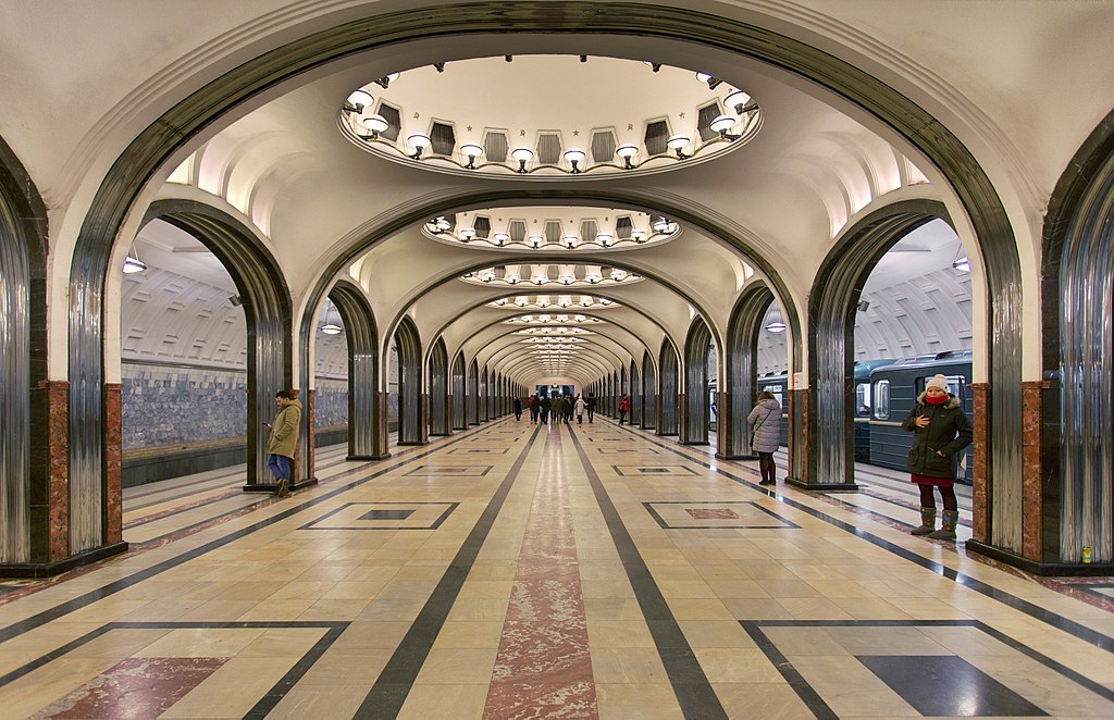 Σταθμός Mayakovskaya (photo Ludvig14) Σταθμός Mayakovskaya