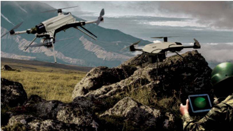 drone.jpg Απεικόνιση από την κατασκευάστρια εταιρεία STM του drone Kargu-2