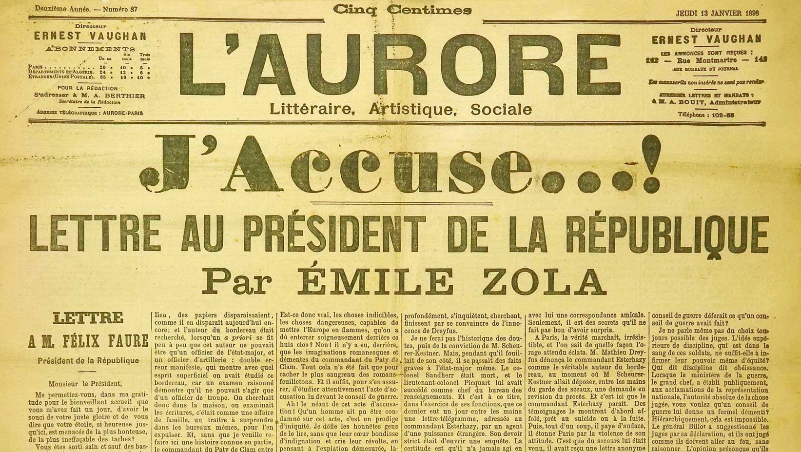 zola.jpg Υπόθεση Ντρέιφους
