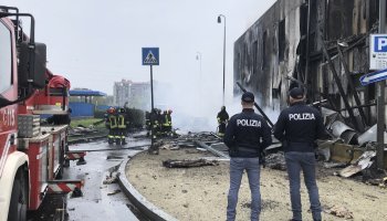 πτώση αεροσκάφους στο Μιλάνο